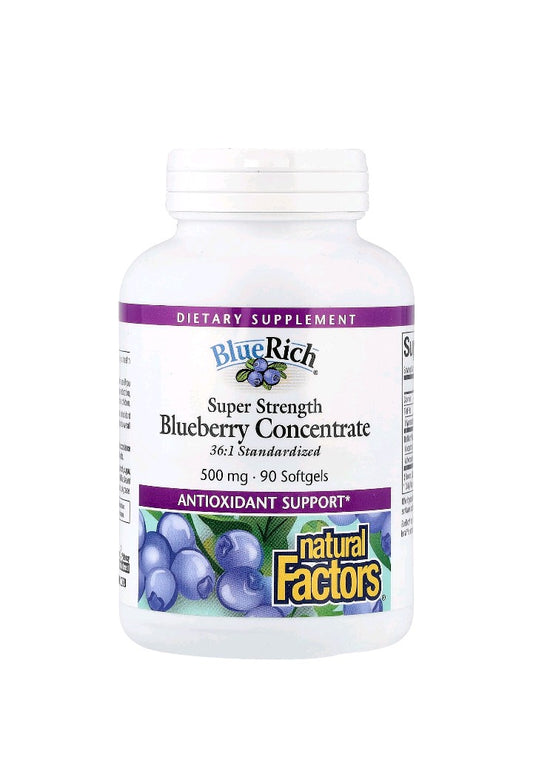 Blue Rich Super Strength Blueberry Concentrate 500 mg